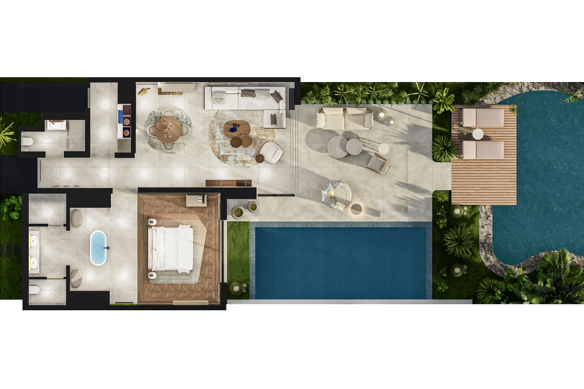 Bayou Villa With One Bedroom